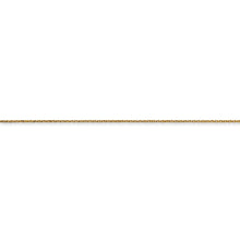Load image into Gallery viewer, 14k .6mm Diamond Cut Round Open Link Cable Chain

