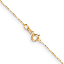 Load image into Gallery viewer, 14k .6mm Diamond Cut Round Open Link Cable Chain
