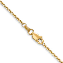 Load image into Gallery viewer, 14k 1.45mm Solid Diamond Cut Cable Chain
