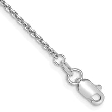 Load image into Gallery viewer, 14k WG 1.45mm Solid Diamond-cut Cable Chain Anklet
