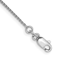 Load image into Gallery viewer, 14k WG 1.05mm Spiga Diamond-cut Pendant Chain Anklet
