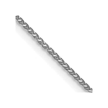 Load image into Gallery viewer, 14k WG 1.05mm D/C Spiga with Lobster Clasp Chain
