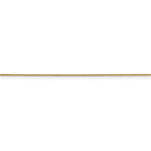 Load image into Gallery viewer, 14k .85mm D/C Spiga with Lobster Clasp Chain
