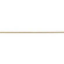 Load image into Gallery viewer, 14k .85mm Diamond Cut Spiga with Spring Ring Clasp Chain
