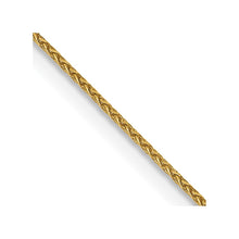 Load image into Gallery viewer, 14k .85mm Diamond Cut Spiga with Spring Ring Clasp Chain
