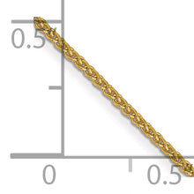 Load image into Gallery viewer, 14k 1.05mm D/C Spiga with Lobster Clasp Chain
