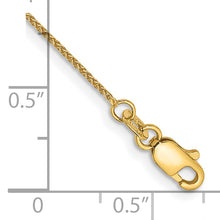 Load image into Gallery viewer, 14k 0.85mm Spiga Pendant Chain Anklet

