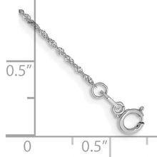 Load image into Gallery viewer, 14k WG 1mm Singapore Chain
