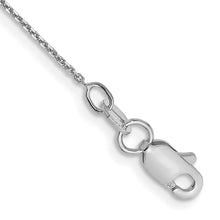 Load image into Gallery viewer, 14k WG .8mm D/C Round Open Link Cable Chain
