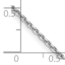 Load image into Gallery viewer, 14k WG 1.4mm D/C Round Open Link Cable Chain
