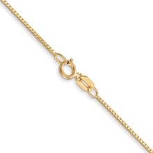 Load image into Gallery viewer, 14k .7mm Box with Spring Ring Clasp Chain
