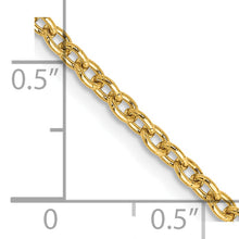Load image into Gallery viewer, 14k 2.4mm Round Open Link Cable Chain
