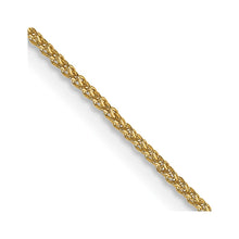 Load image into Gallery viewer, 14k 1.05mm Spiga with Spring Ring Clasp Chain
