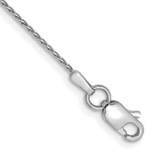 Load image into Gallery viewer, 14k WG .8mm Parisian Diamond-cut Wheat Chain Anklet
