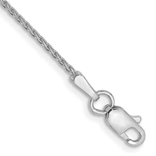 Load image into Gallery viewer, 14K WG 1.0mm Parisian Diamond-cut Wheat Chain Anklet
