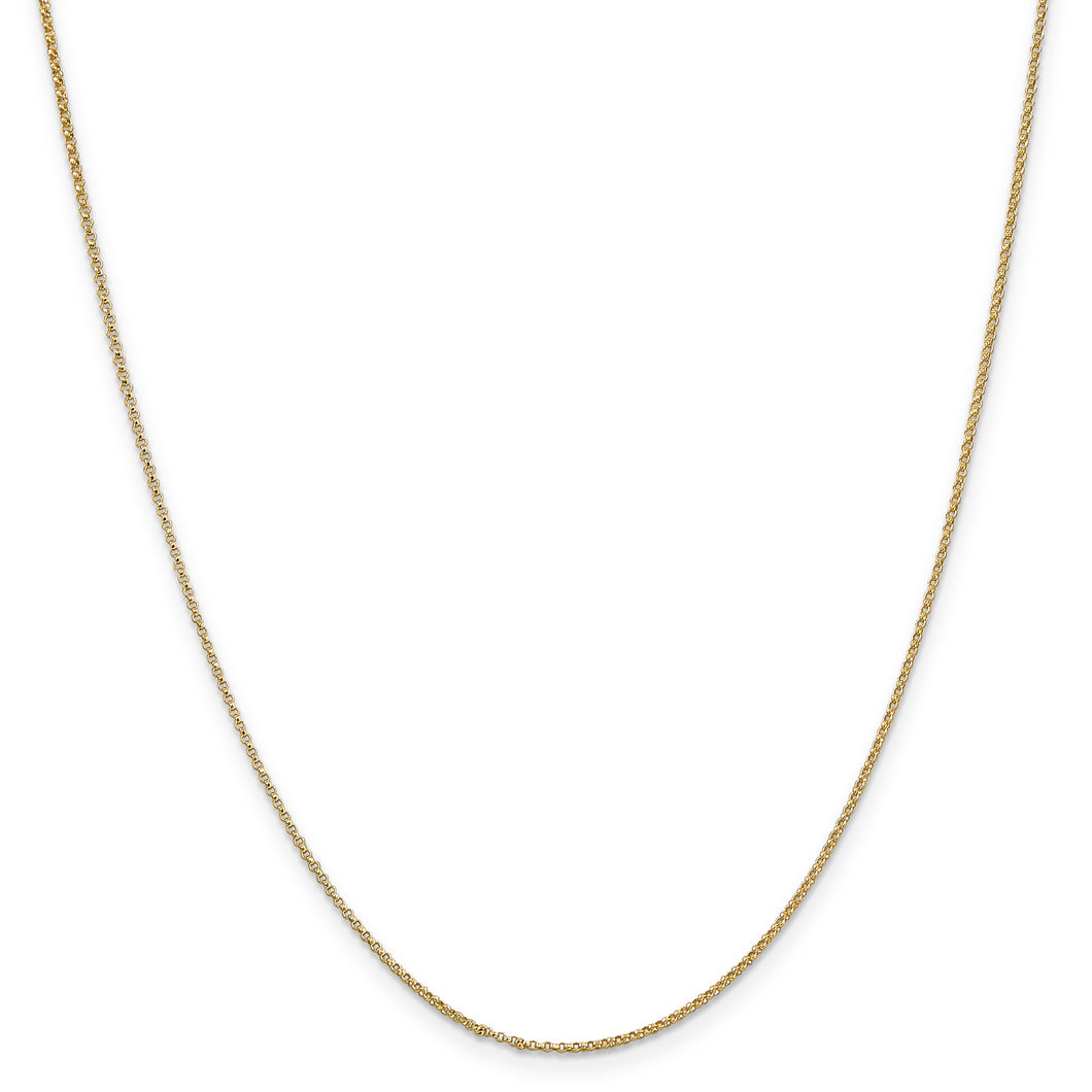 14k 1.15mm Rolo Pendant Chain