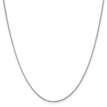 Load image into Gallery viewer, 14k White Gold 1.15mm Rolo Pendant Chain
