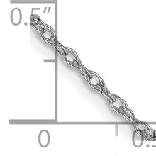 Load image into Gallery viewer, 14k WG 1.3mm Heavy-Baby Rope Chain
