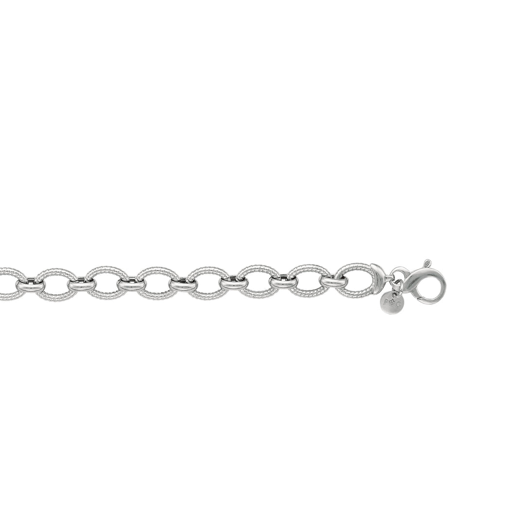Sterling Silver Italian Cable Bracelet