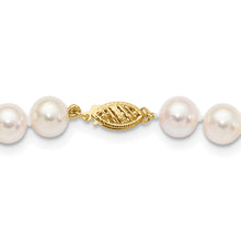 Load image into Gallery viewer, 14k 8-9mm Round White Saltwater Akoya Cultured Pearl Necklace
