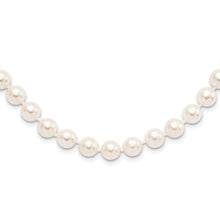 Load image into Gallery viewer, 14k 8-9mm Round White Saltwater Akoya Cultured Pearl Necklace
