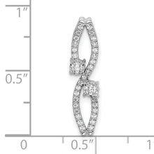 Load image into Gallery viewer, 14k White Gold Diamond Chain Slide
