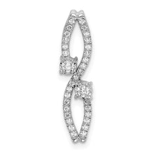 Load image into Gallery viewer, 14k White Gold Diamond Chain Slide
