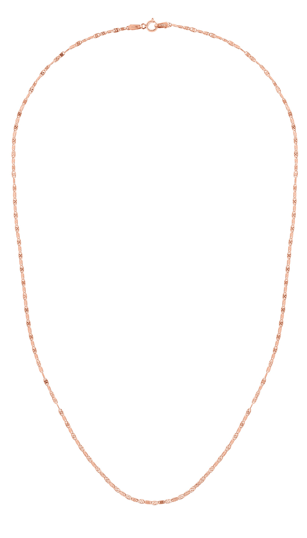 14K Gold 1.7mm Sparkle Valentino Chain