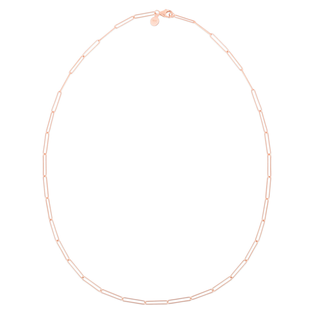 14K Lungo Paperclip Chain Bracelet