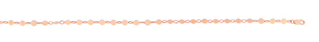 14K Gold Round Mirror Chain