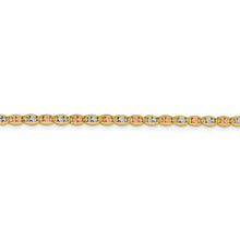 Load image into Gallery viewer, 14k 2.75mm Tri-color Gold Pav? Valentino Chain
