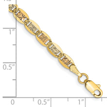Load image into Gallery viewer, 14k 3.8mm Tri-color Gold Pav? Valentino Chain
