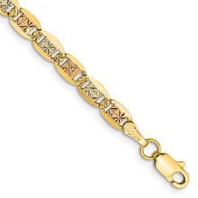 Load image into Gallery viewer, 14k 3.8mm Tri-color Gold Pav? Valentino Chain
