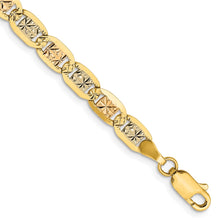 Load image into Gallery viewer, 14k 4.65mm Tri-color Gold Pav? Valentino Chain
