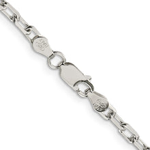 Load image into Gallery viewer, Sterling Silver 3.5mm Diamond-cut Long Link Cable Chain
