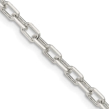 Load image into Gallery viewer, Sterling Silver 3.5mm Diamond-cut Long Link Cable Chain
