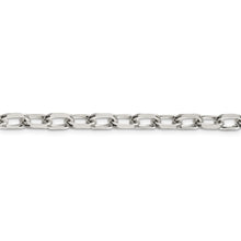 Load image into Gallery viewer, Sterling Silver 6.5mm Diamond-cut Long Link Cable Chain
