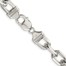 Load image into Gallery viewer, Sterling Silver 11.5mm Diamond-cut Long Link Cable Chain
