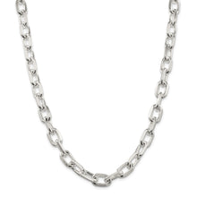 Load image into Gallery viewer, Sterling Silver 11.5mm Diamond-cut Long Link Cable Chain
