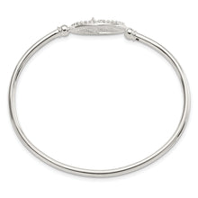 Load image into Gallery viewer, Sterling Silver Polished Horse Head Flexible Bangle
