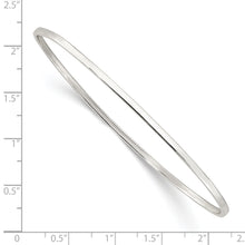 Load image into Gallery viewer, Sterling Silver Polished 2mm Slip-on Bangle
