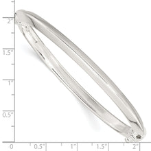Load image into Gallery viewer, Sterling Silver Polished Hinged Bangle
