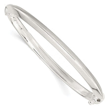 Load image into Gallery viewer, Sterling Silver Polished Hinged Bangle
