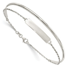 Load image into Gallery viewer, Sterling Silver Polished ID Bangle
