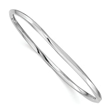 Load image into Gallery viewer, Sterling Silver Rhodium-plated 3.50mm Bangle
