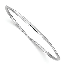 Load image into Gallery viewer, Sterling Silver Rhodium-plated 2.25mm Bangle
