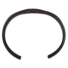Load image into Gallery viewer, Base Metal &amp; 10K Tri-color Black Hills Gold Black Powder Coated Bangle
