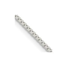 Load image into Gallery viewer, Sterling Silver 1.25mm 8 Sided Diamond-cut Box Chain w/4in ext.
