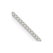 Load image into Gallery viewer, Sterling Silver 1.25mm 8 Sided Diamond-cut Box Chain w/2in ext.
