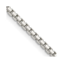 Load image into Gallery viewer, Sterling Silver 2mm 8 Sided Diamond-cut Box Chain
